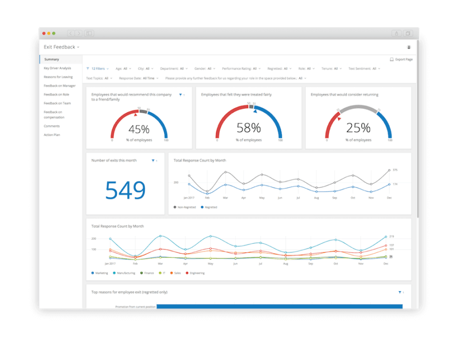 screenshot of XM for Employee Experience